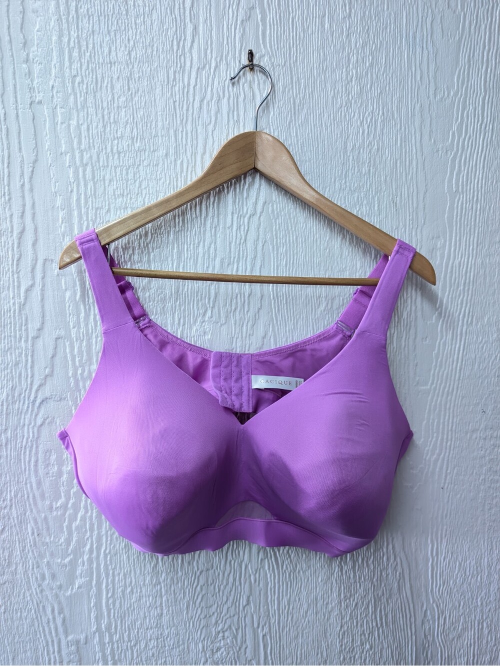 Cacique Purple Lightly Lined Full Coverage No Wire Bra Size 48DDD